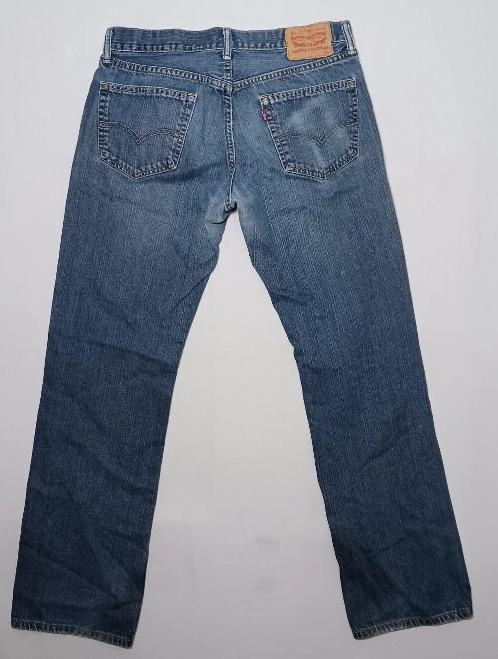 Levi's 559 Mens Relaxed Straight Jeans 33X34 Medium Blue Denim